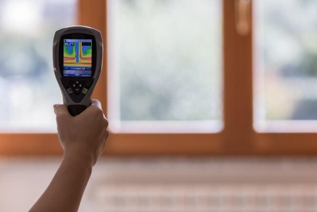 Analysis,Of,The,Heat,On,The,Window,With,Thermal,Imaging